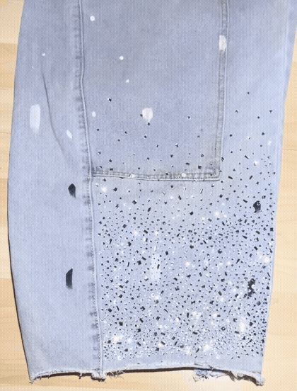 Shattered Glass Baggy Carpenter Jeans
