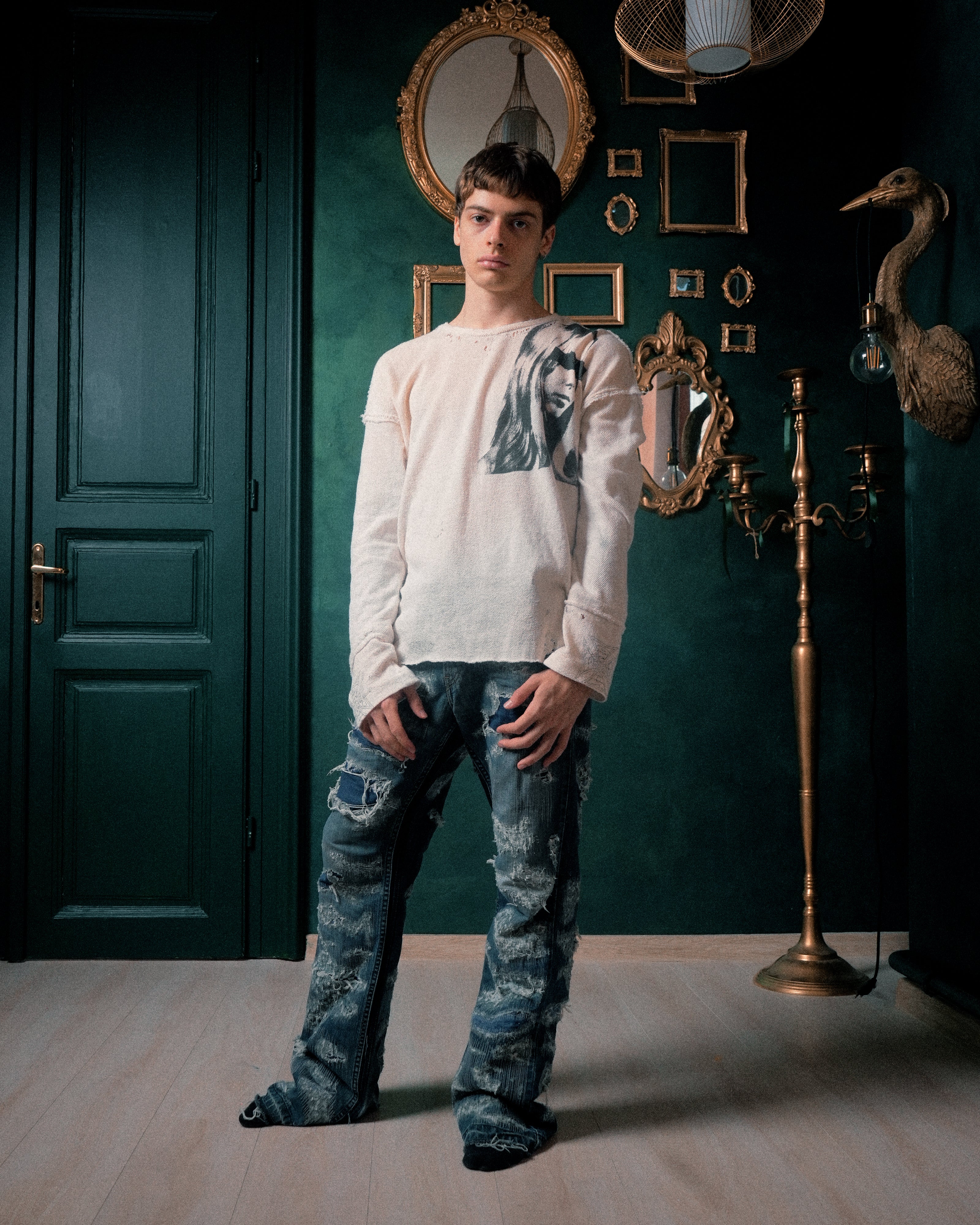 SEX ADDICT ANONYMOUS KNIT CREWNECK