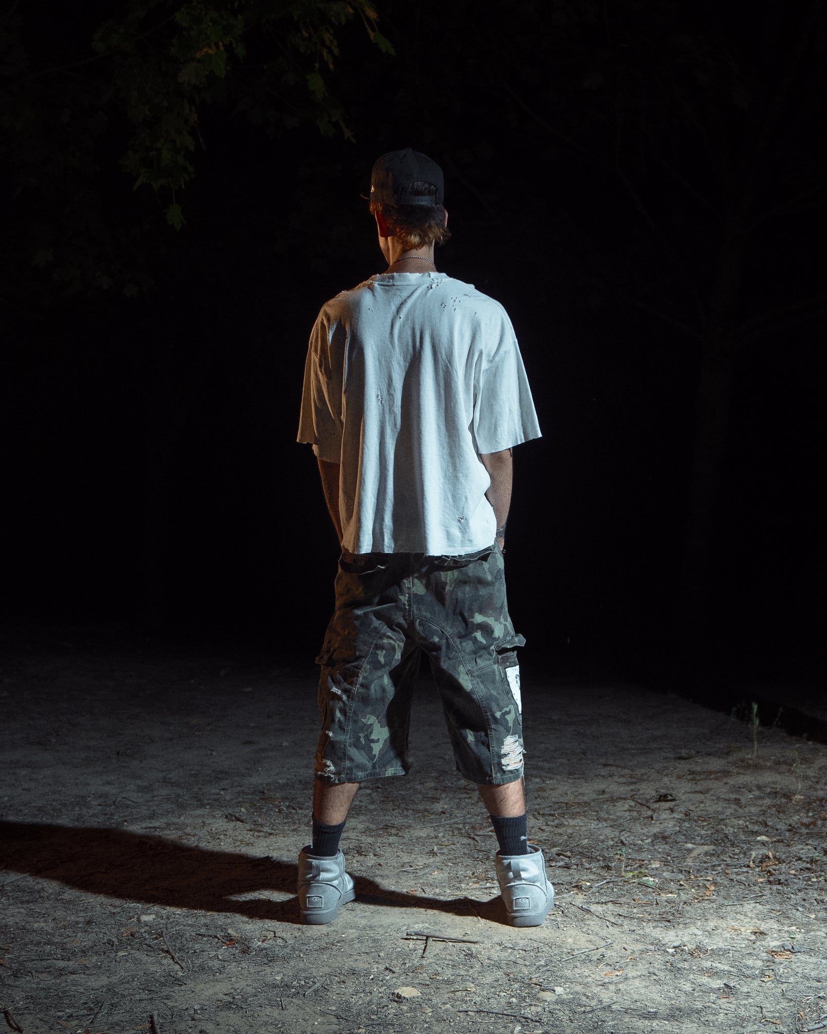 Rats Camo Cargo Shorts