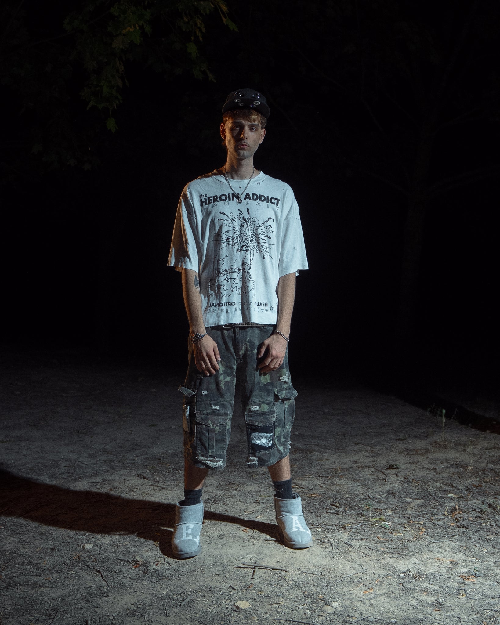 Rats Camo Cargo Shorts