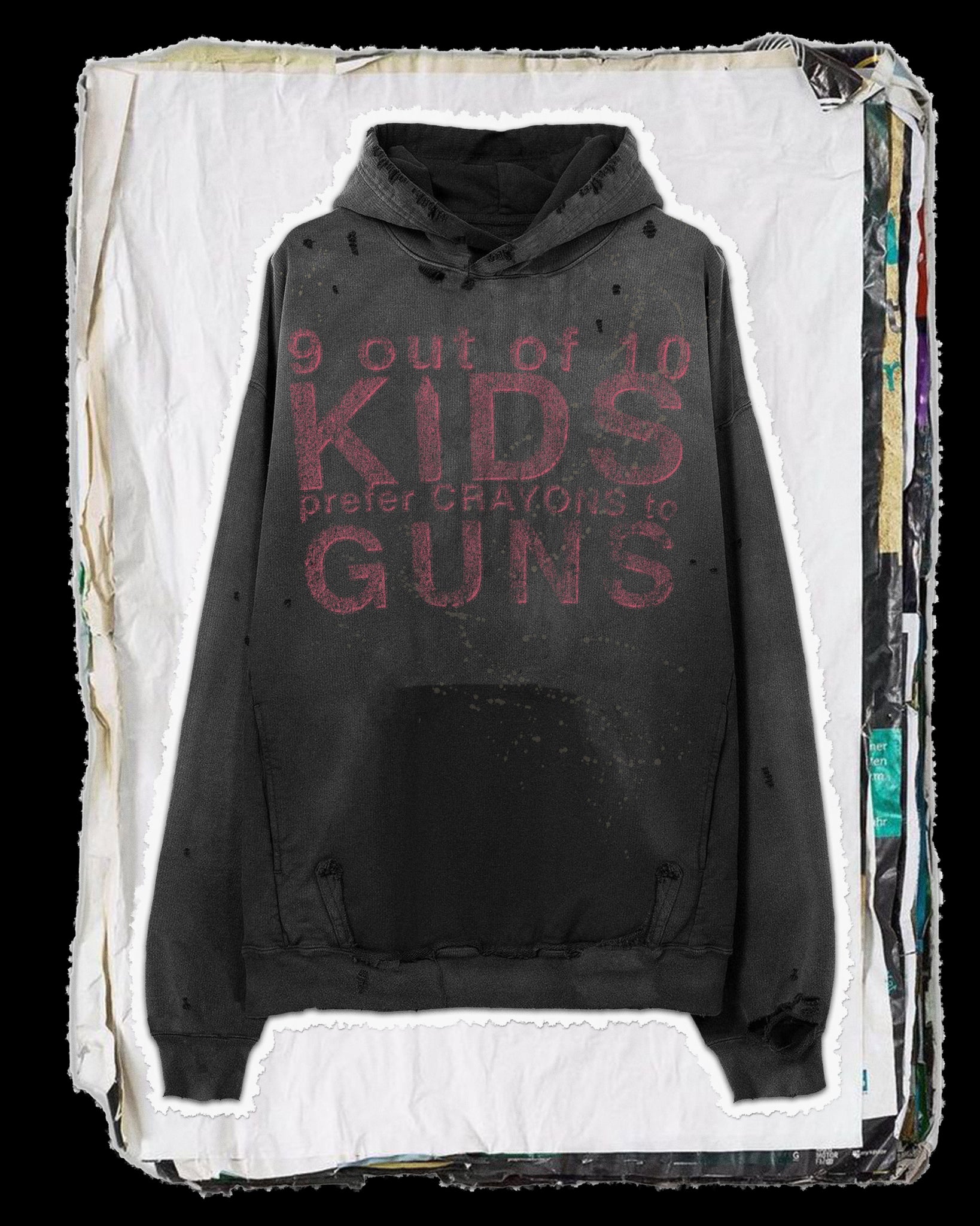 Crayons And Guns Hoodie