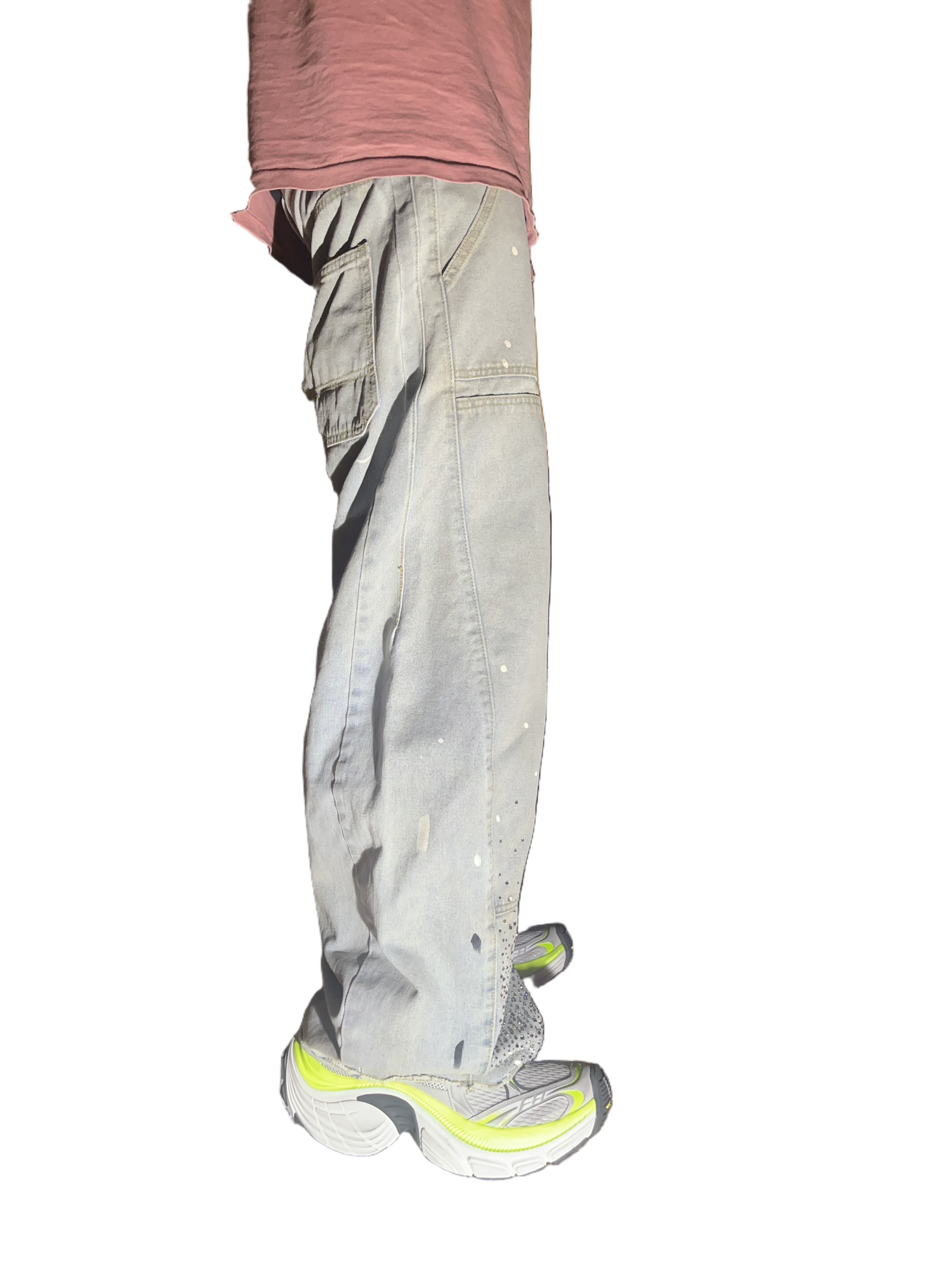 Shattered Glass Baggy Carpenter Jeans