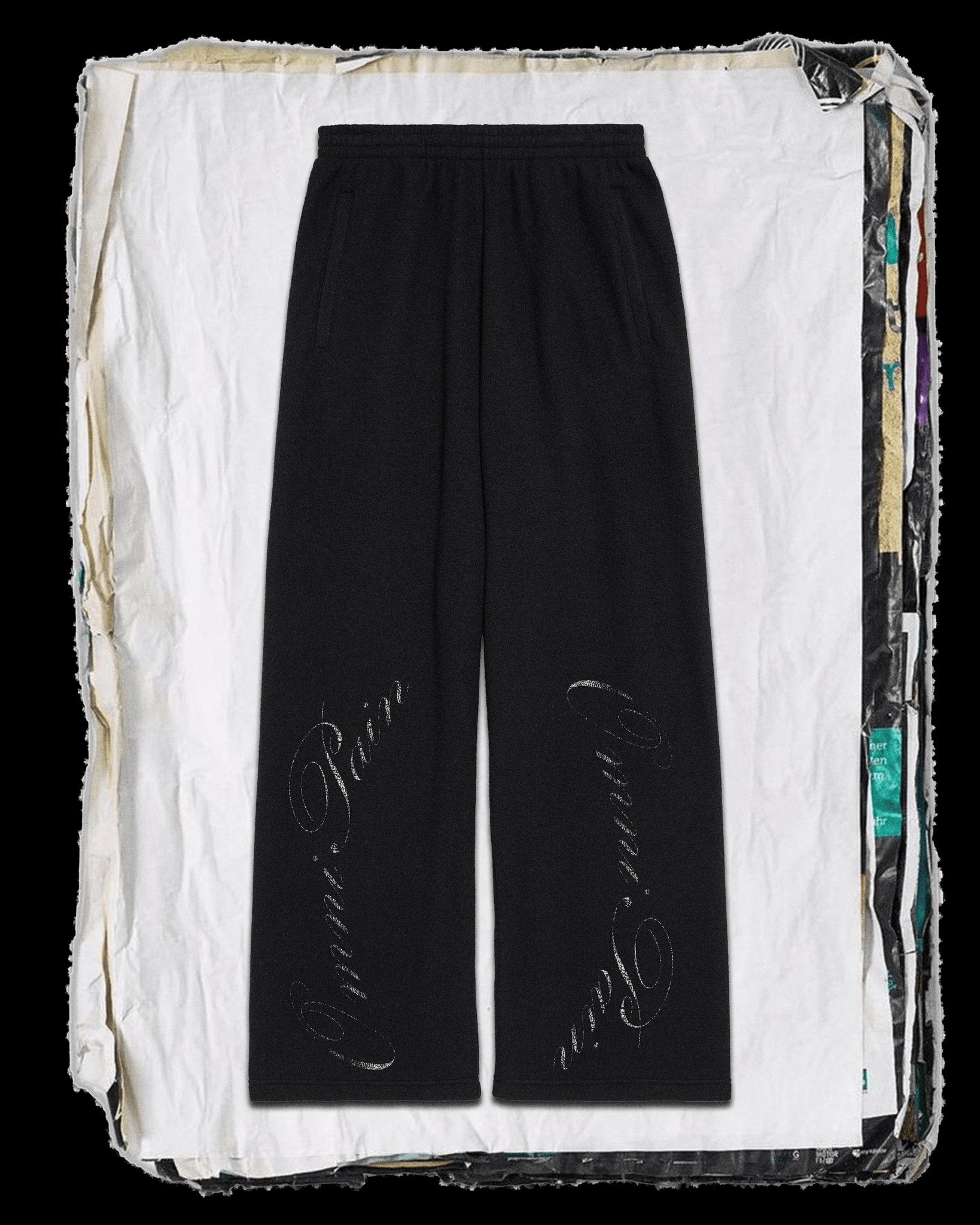 SPELLOUT WIDE-LEG SWEATPANTS