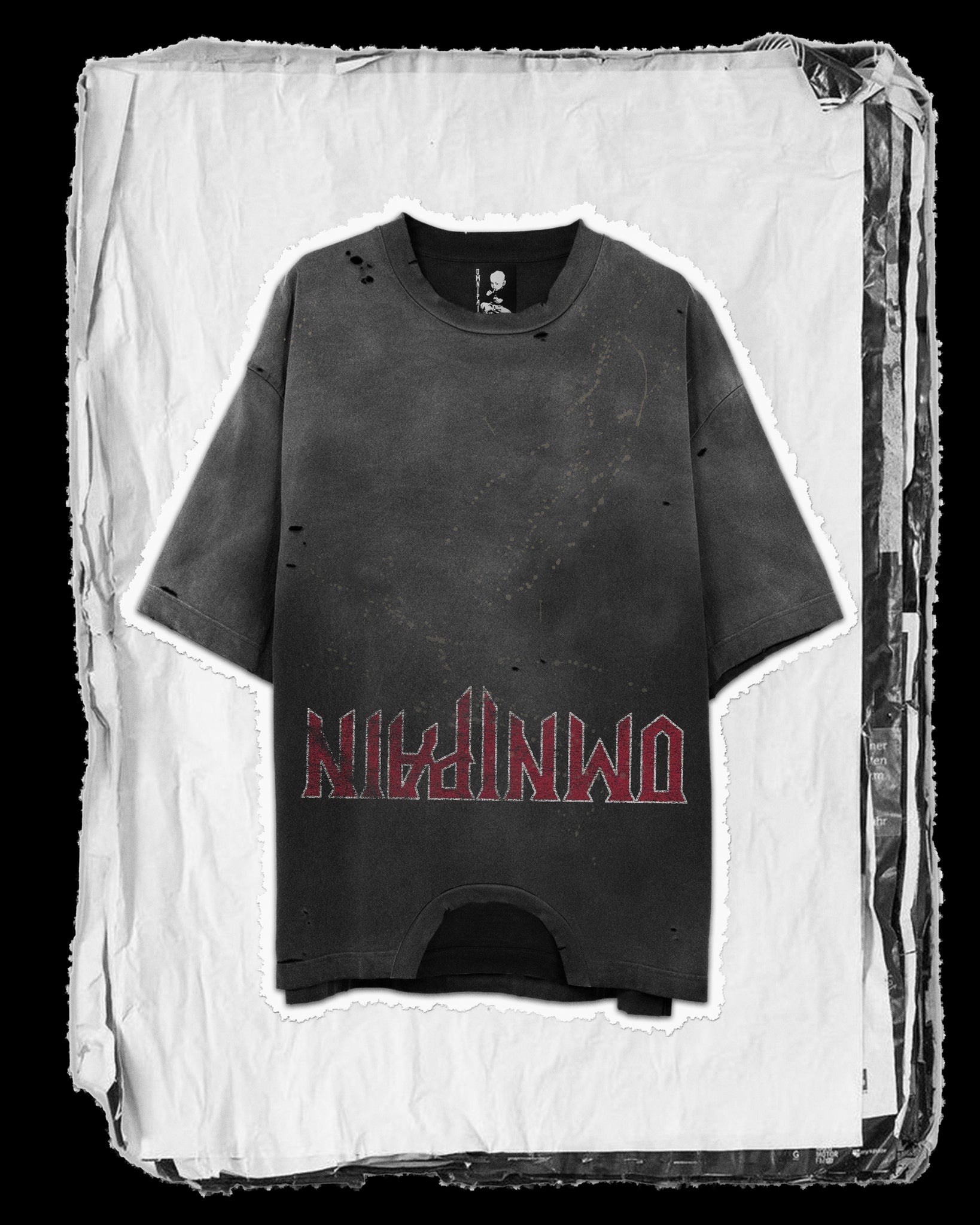 Upside-Down Heavy Metal Logo T-shirt