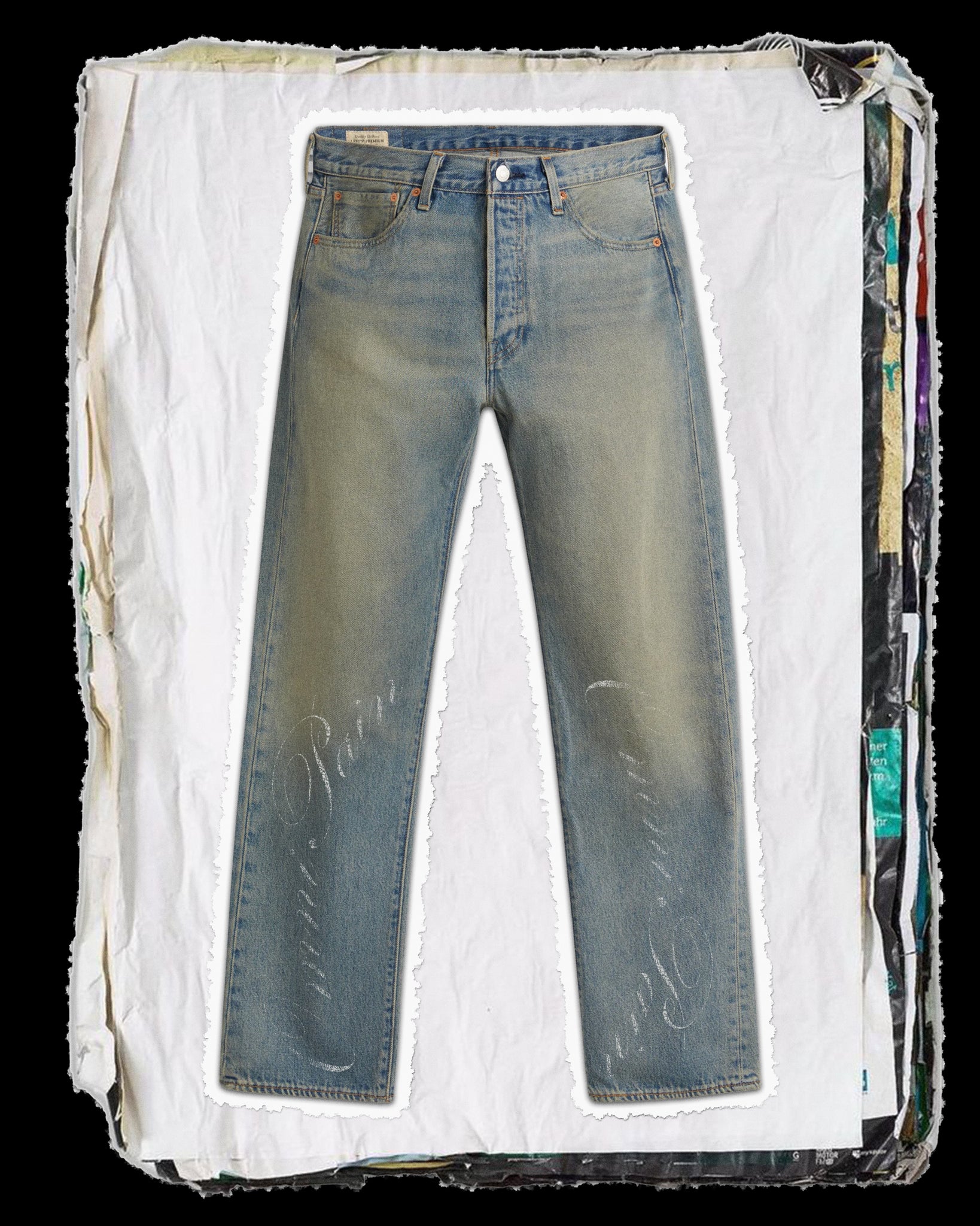 Levi's® 501 Logo Spell Out Jeans