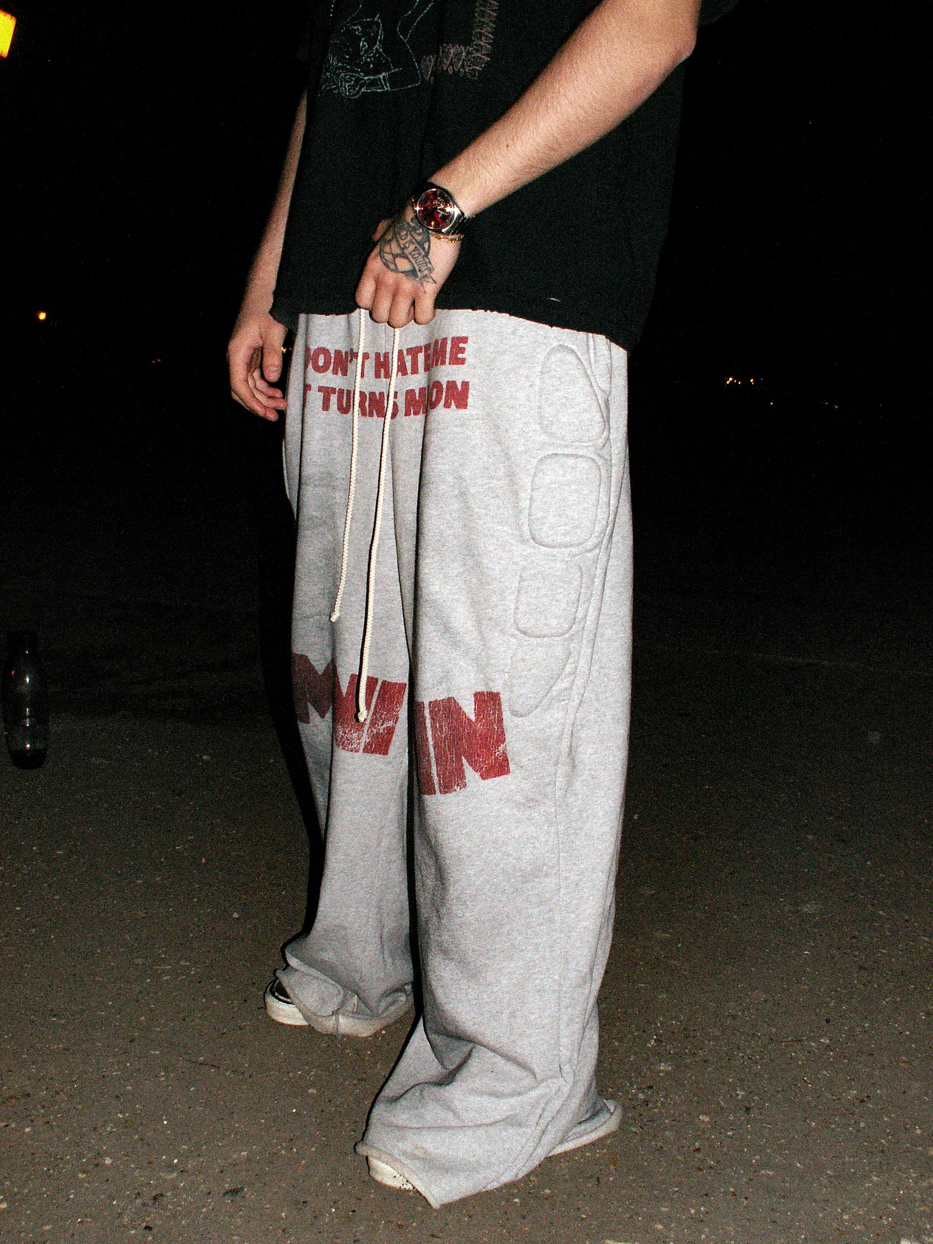 ANTI HATER PADDED WIDE-LEG SWEATPANTS