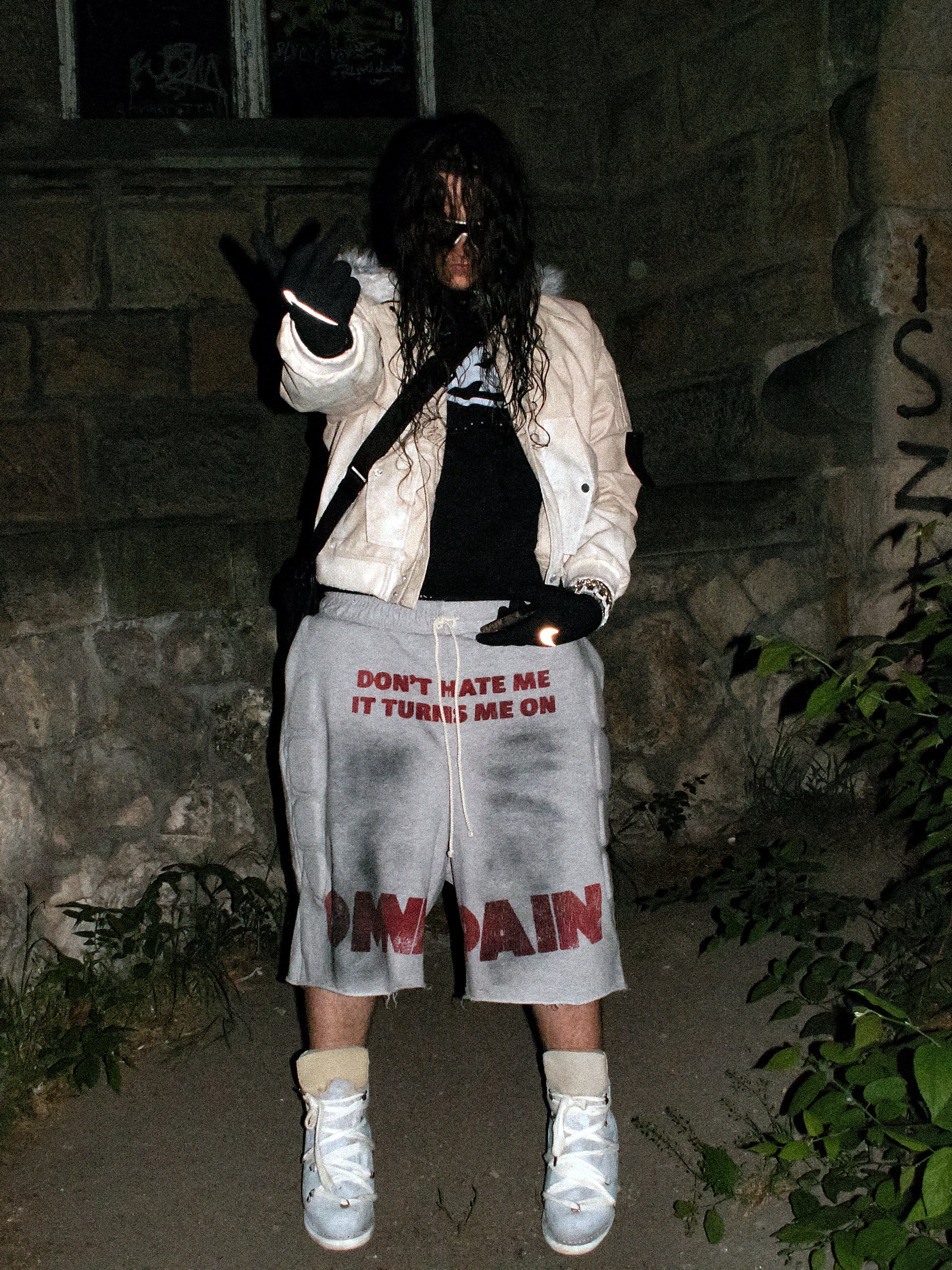 ANTI HATER PADDED WIDE-LEG SHORTS
