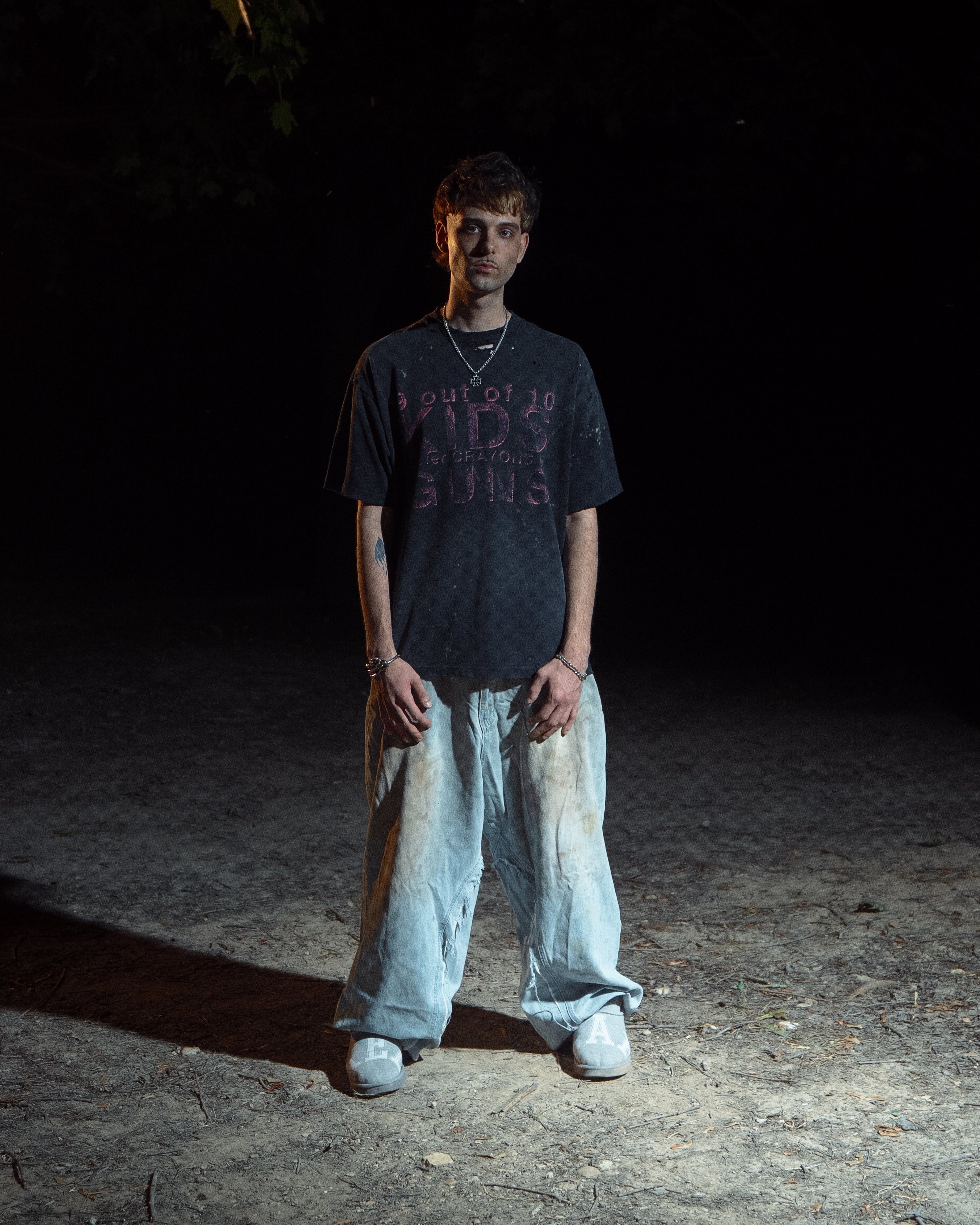 CRAYONS AND GUNS T-SHIRT