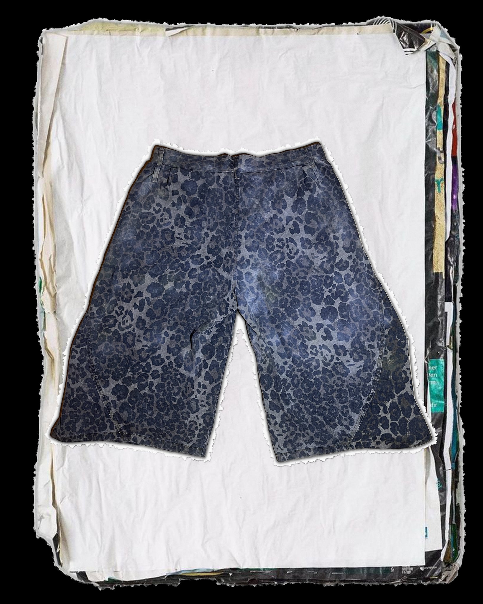 Leopard Rhinestone Colossus Jorts