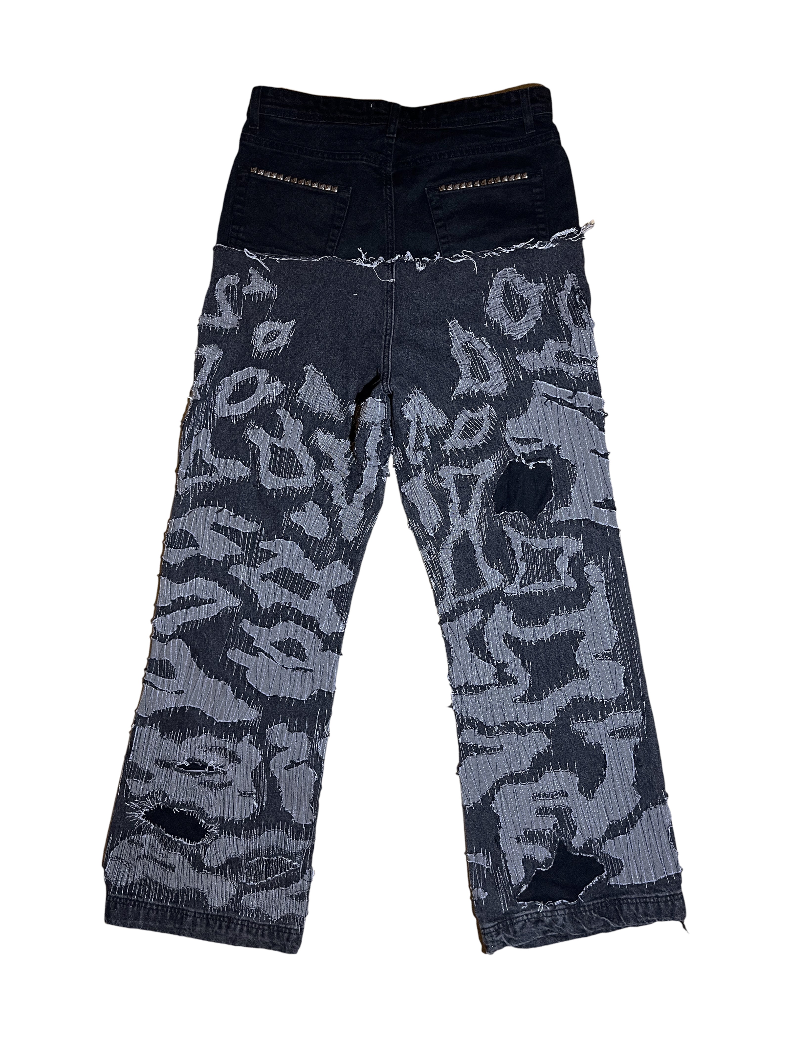 1 OF 1 SASHIKO FLARE JEANS