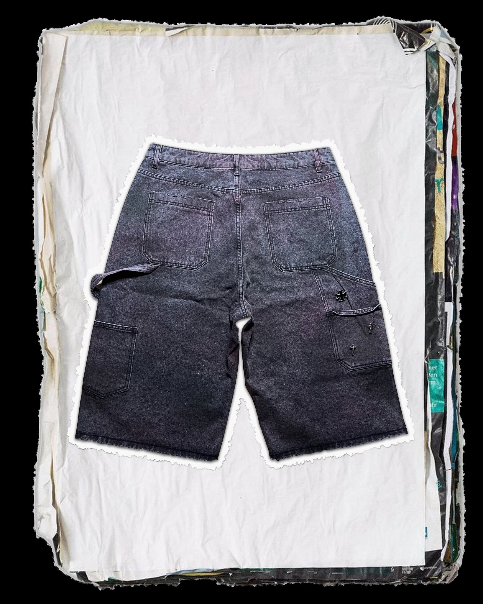 Rhinestone Denim Jorts