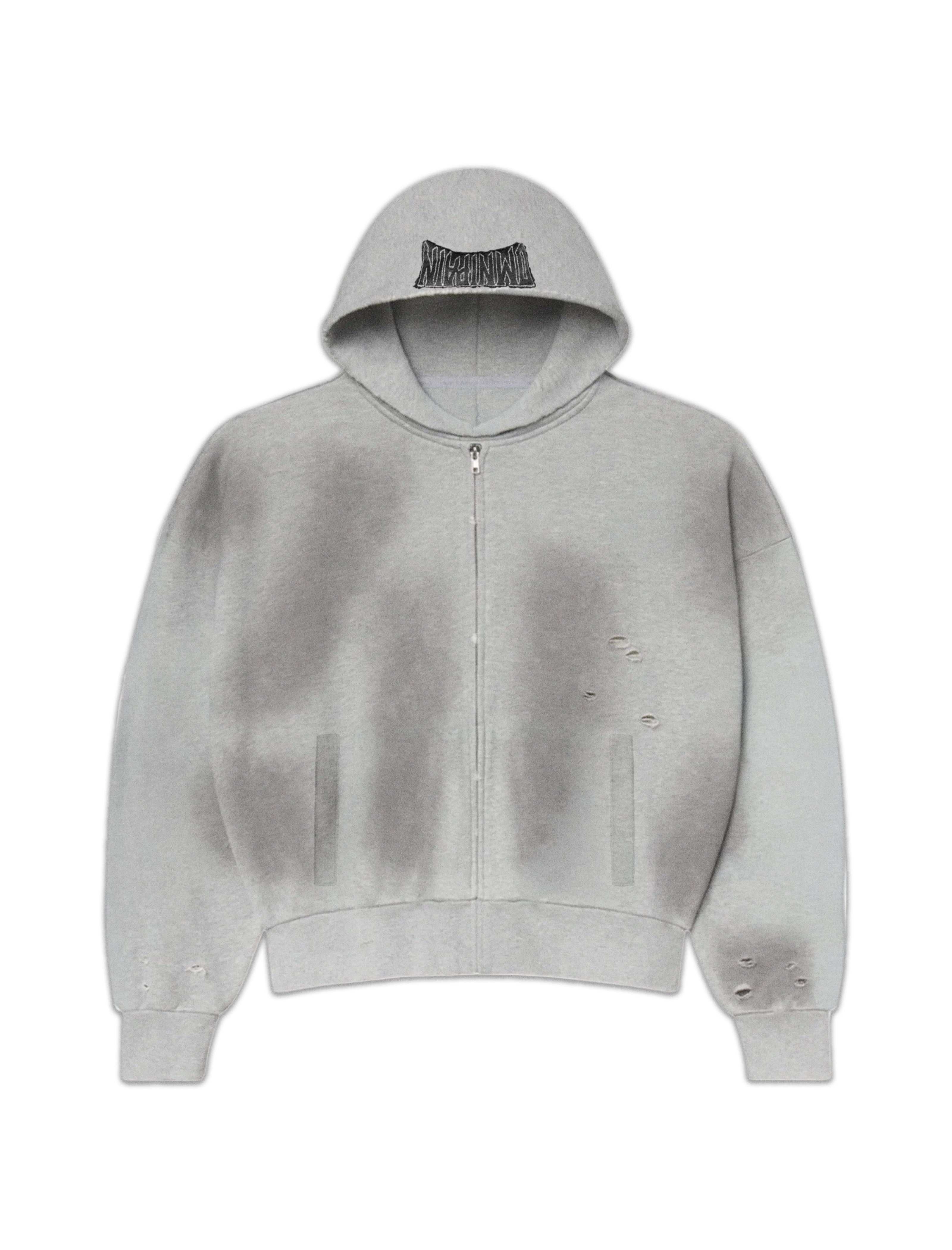 AMERICAN EAGLE DIRTY ZIP-UP HOODIE